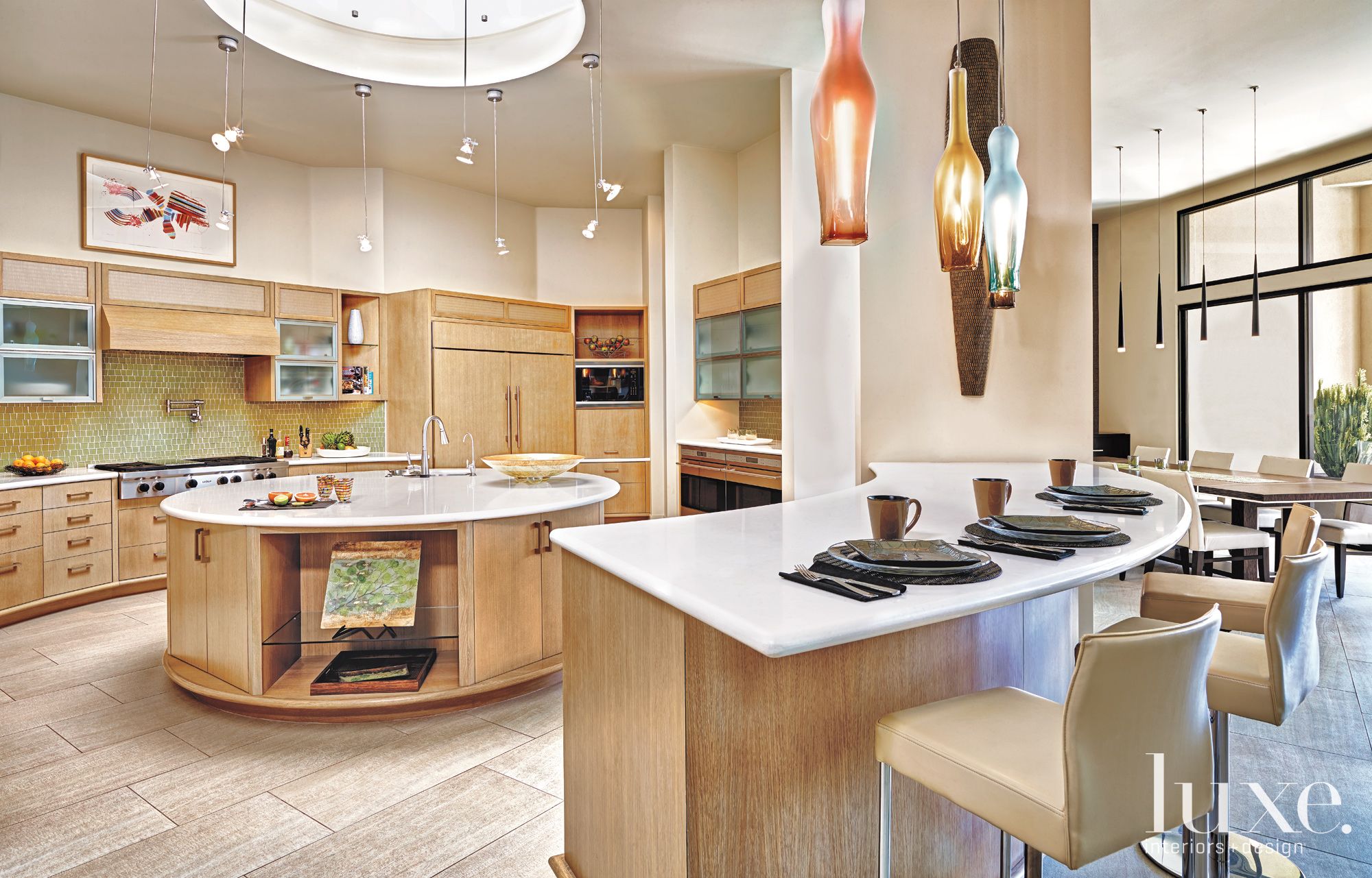 Neutral Modern Kitchen Luxe Interiors + Design