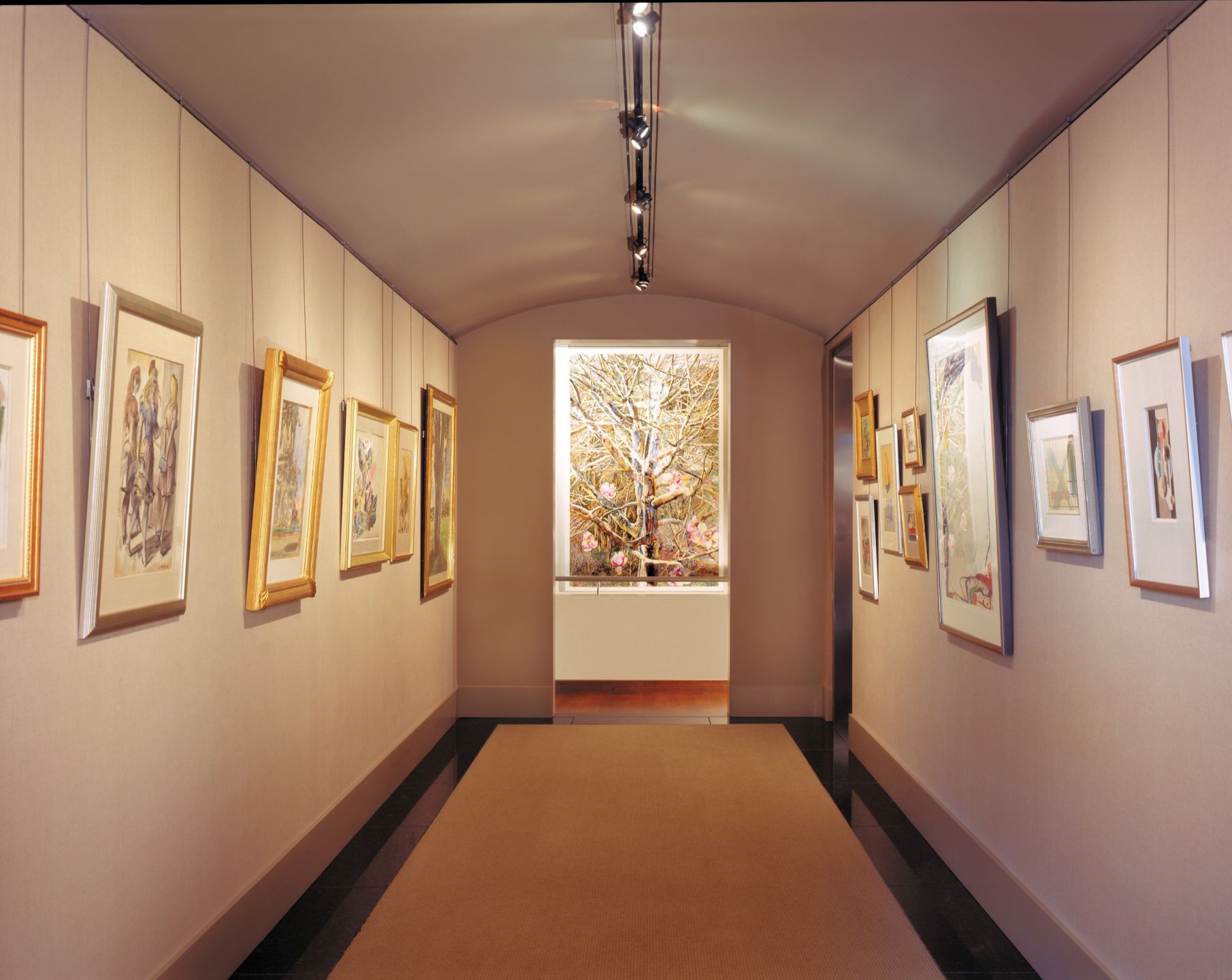 Stone Hallway Gallery - Luxe Interiors + Design