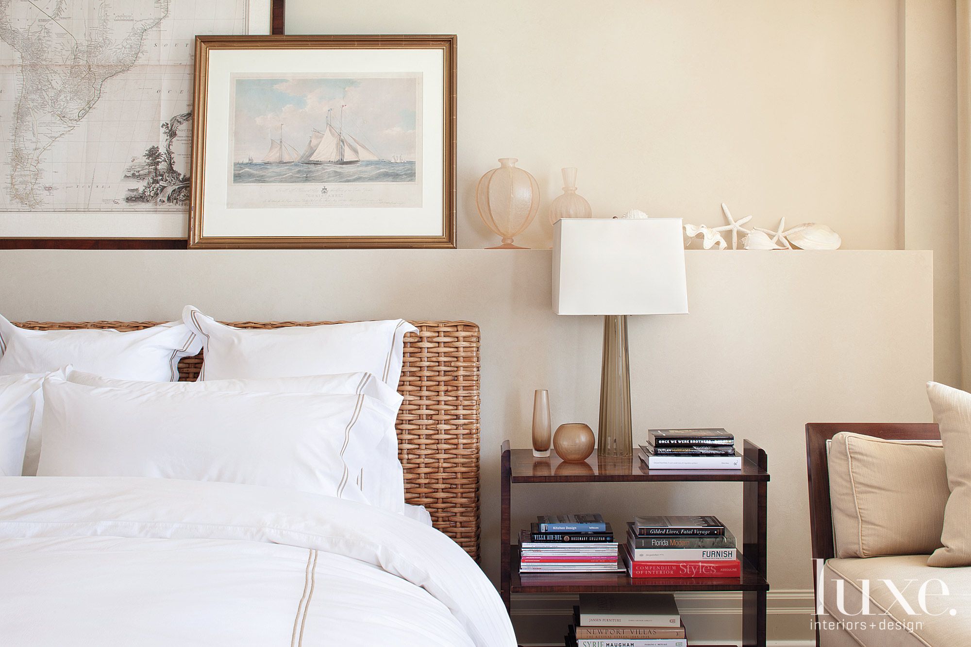 Casual Contemporary Neutral Master Bedroom Luxe Interiors + Design
