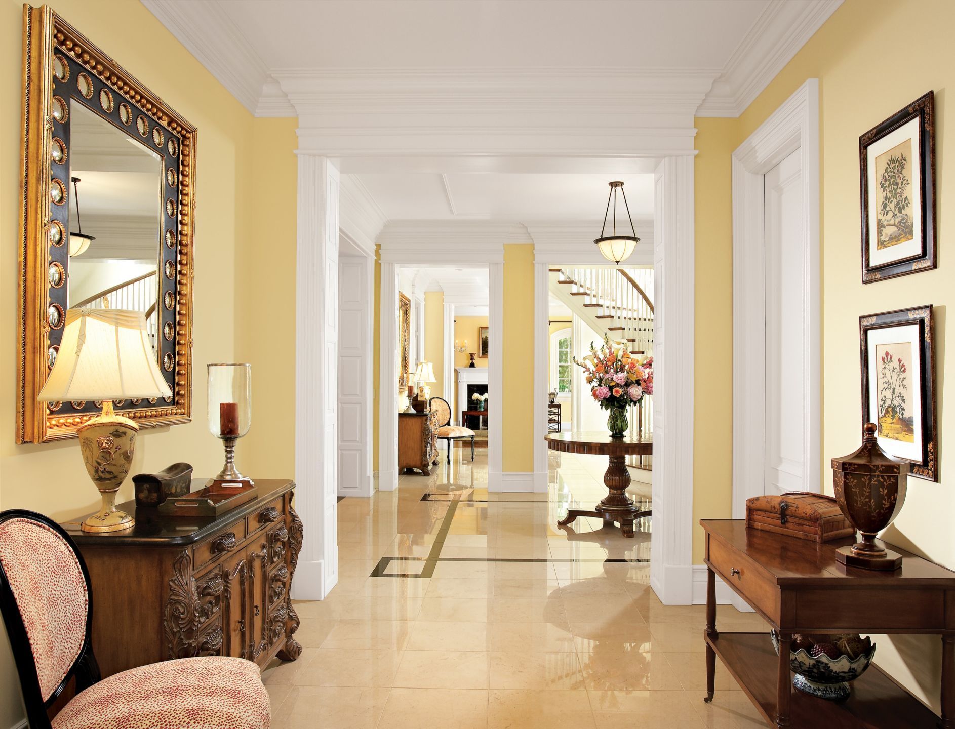 Traditional Foyer Luxe Interiors + Design