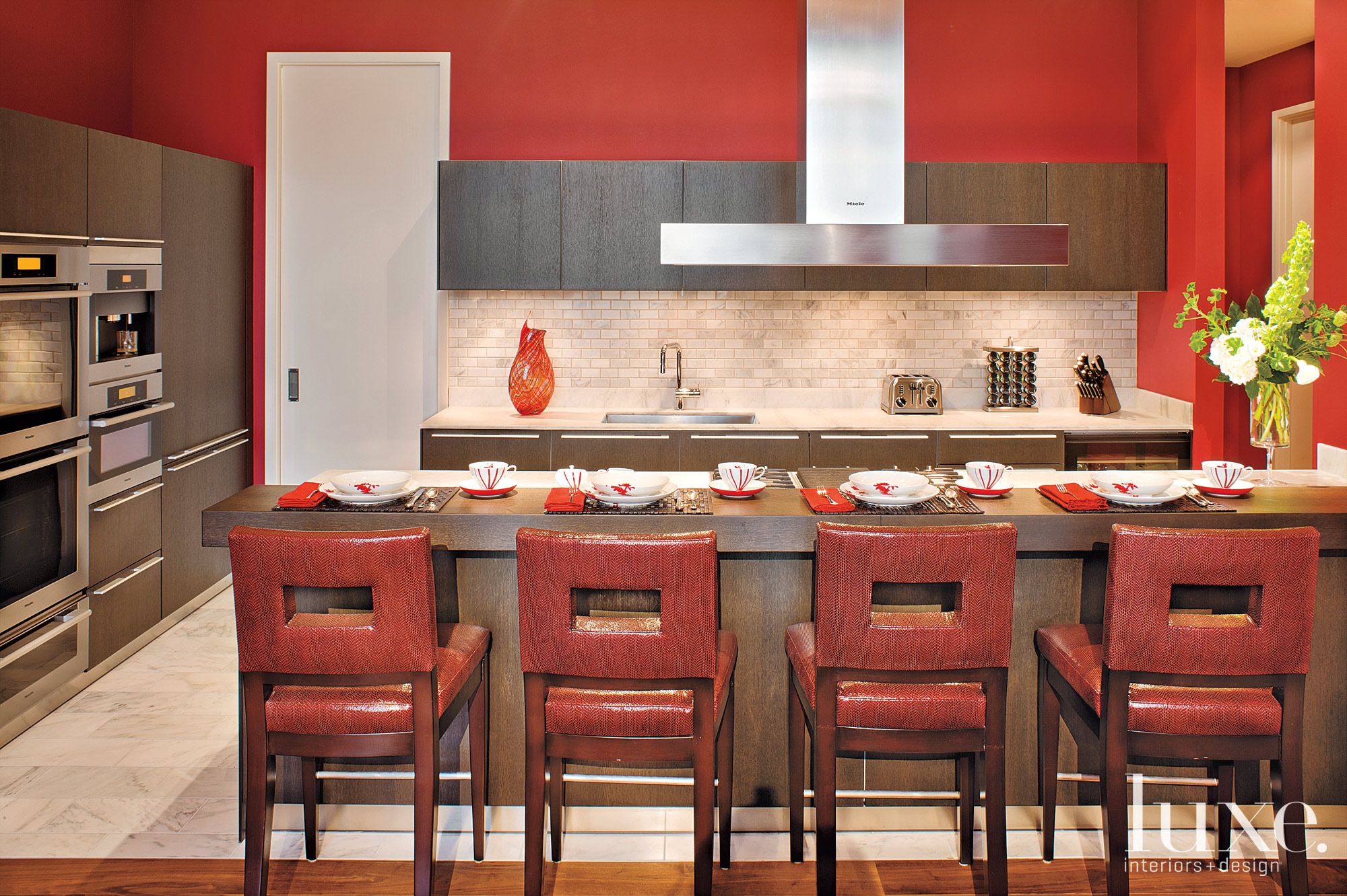 Red Kitchen Modern