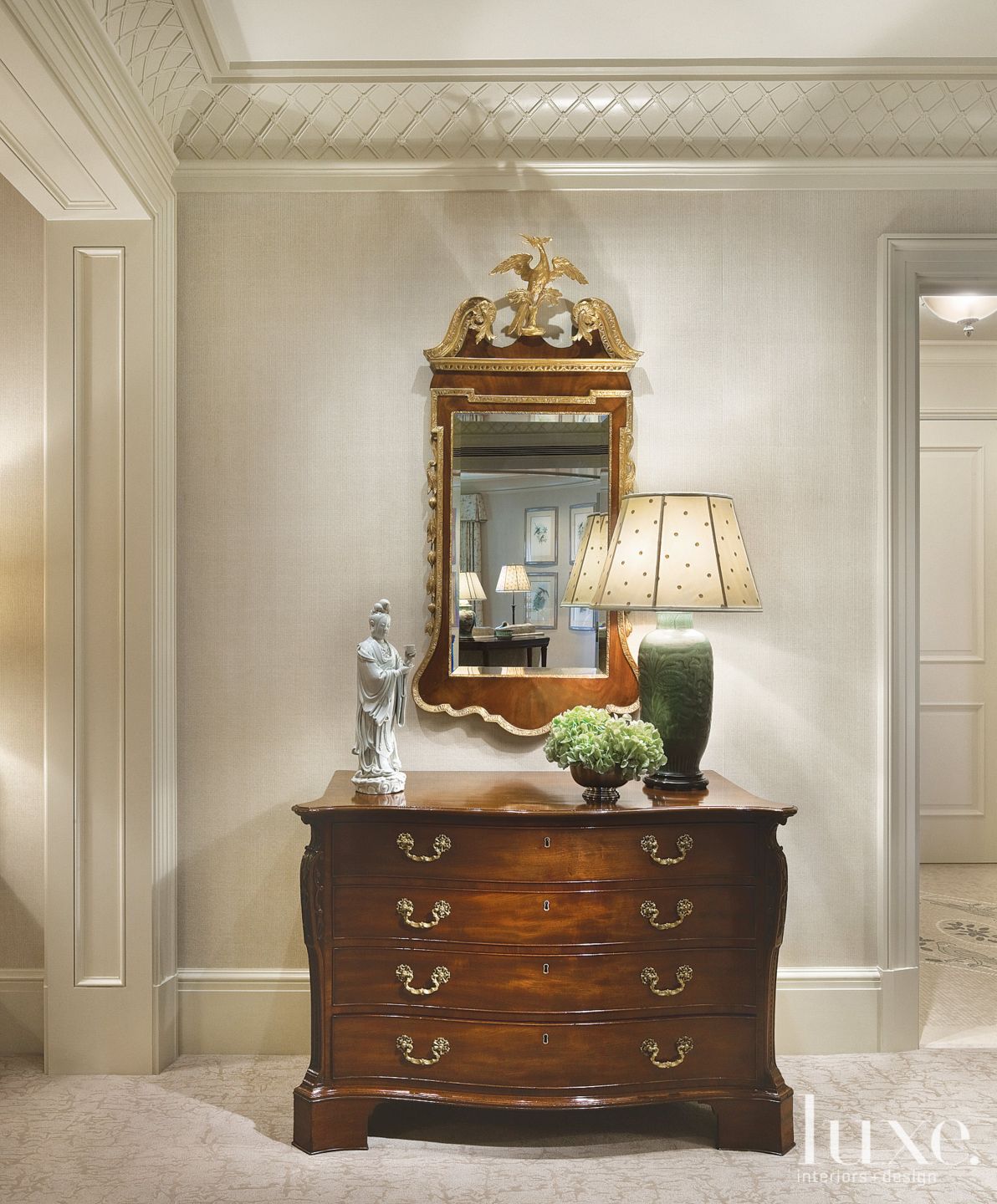 Custom Molding Bedroom - Luxe Interiors + Design