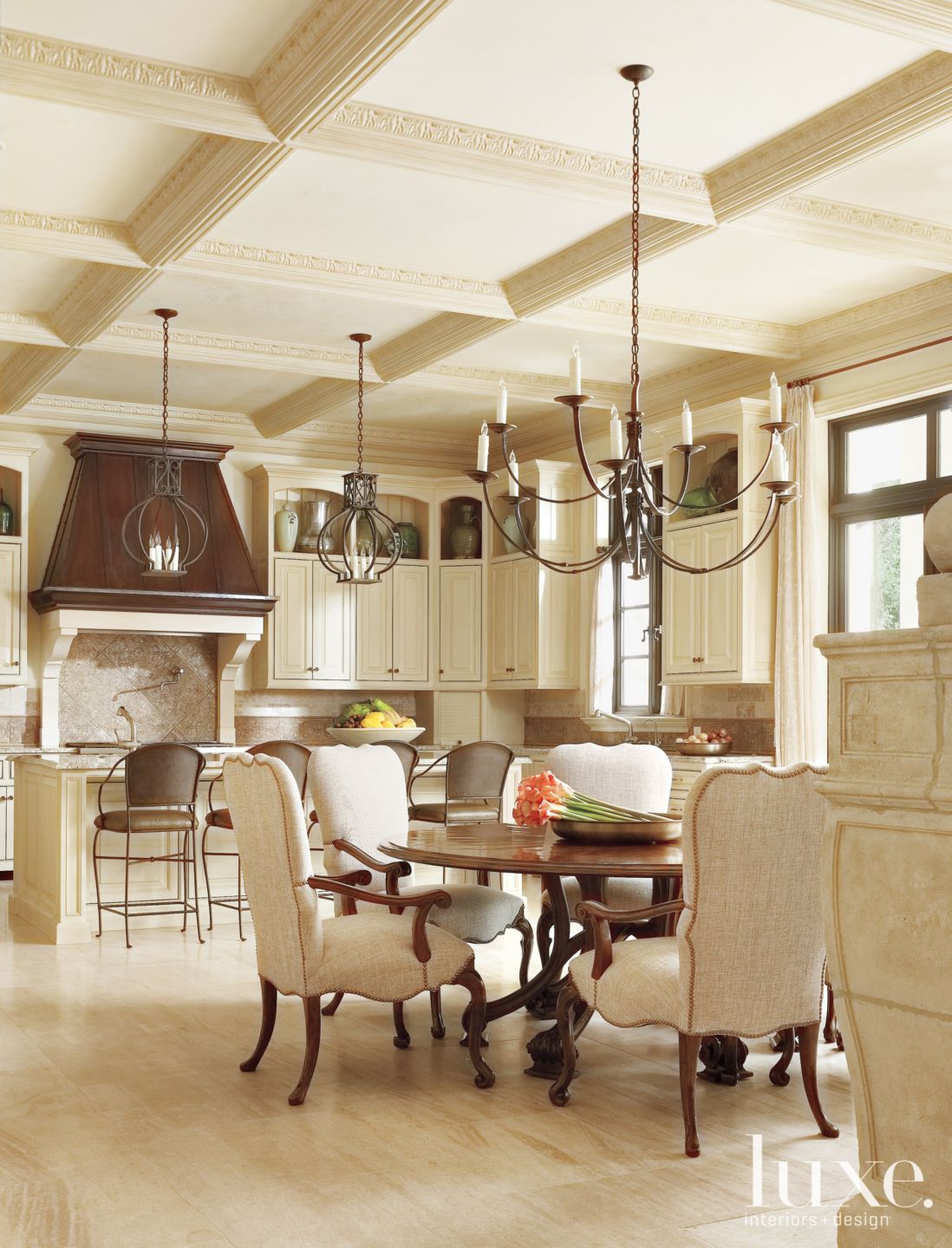 Traditional Cream Kitchen - Luxe Interiors + Design