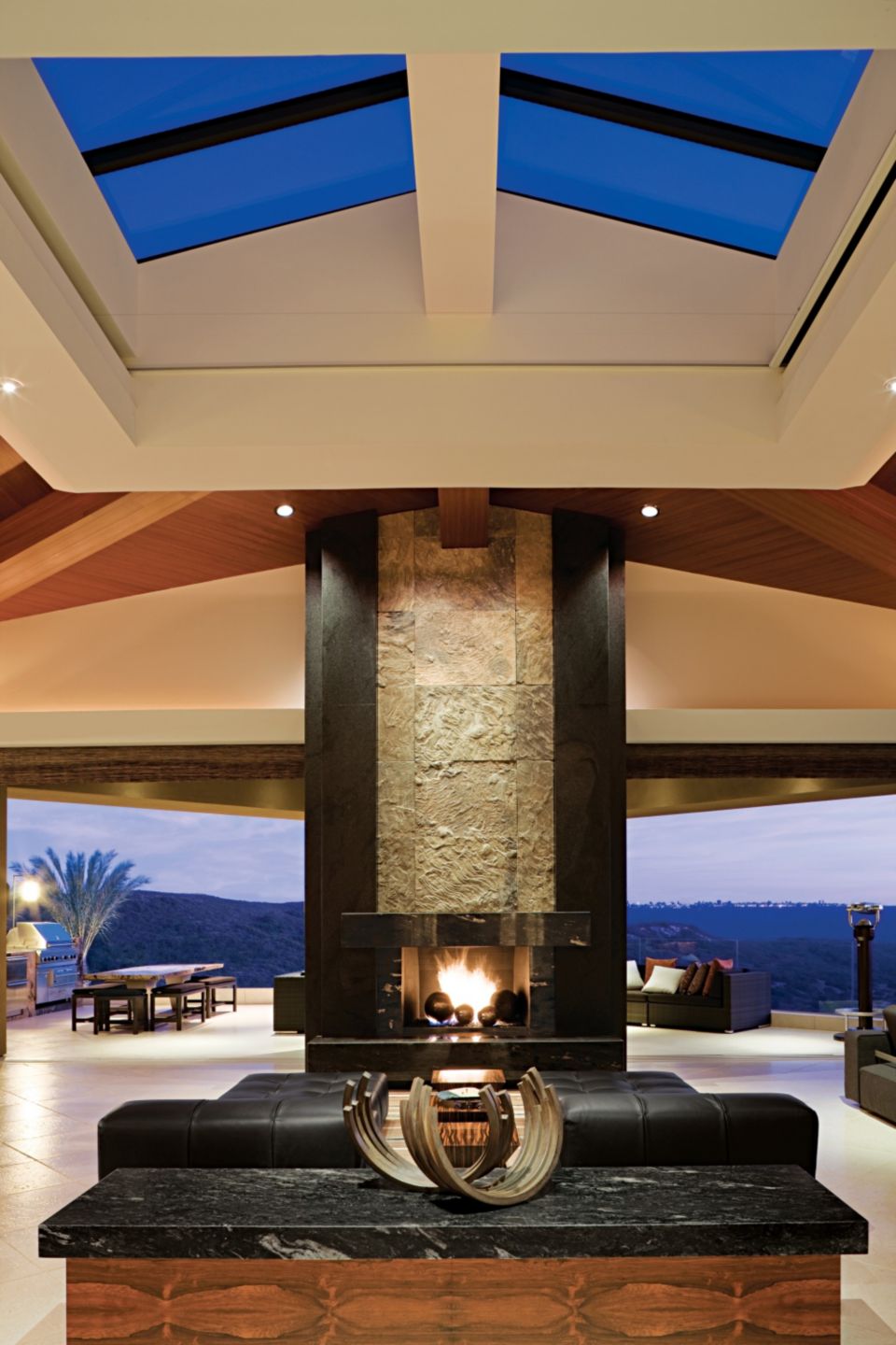 Contemporary Neutral Family Room - Luxe Interiors + Design