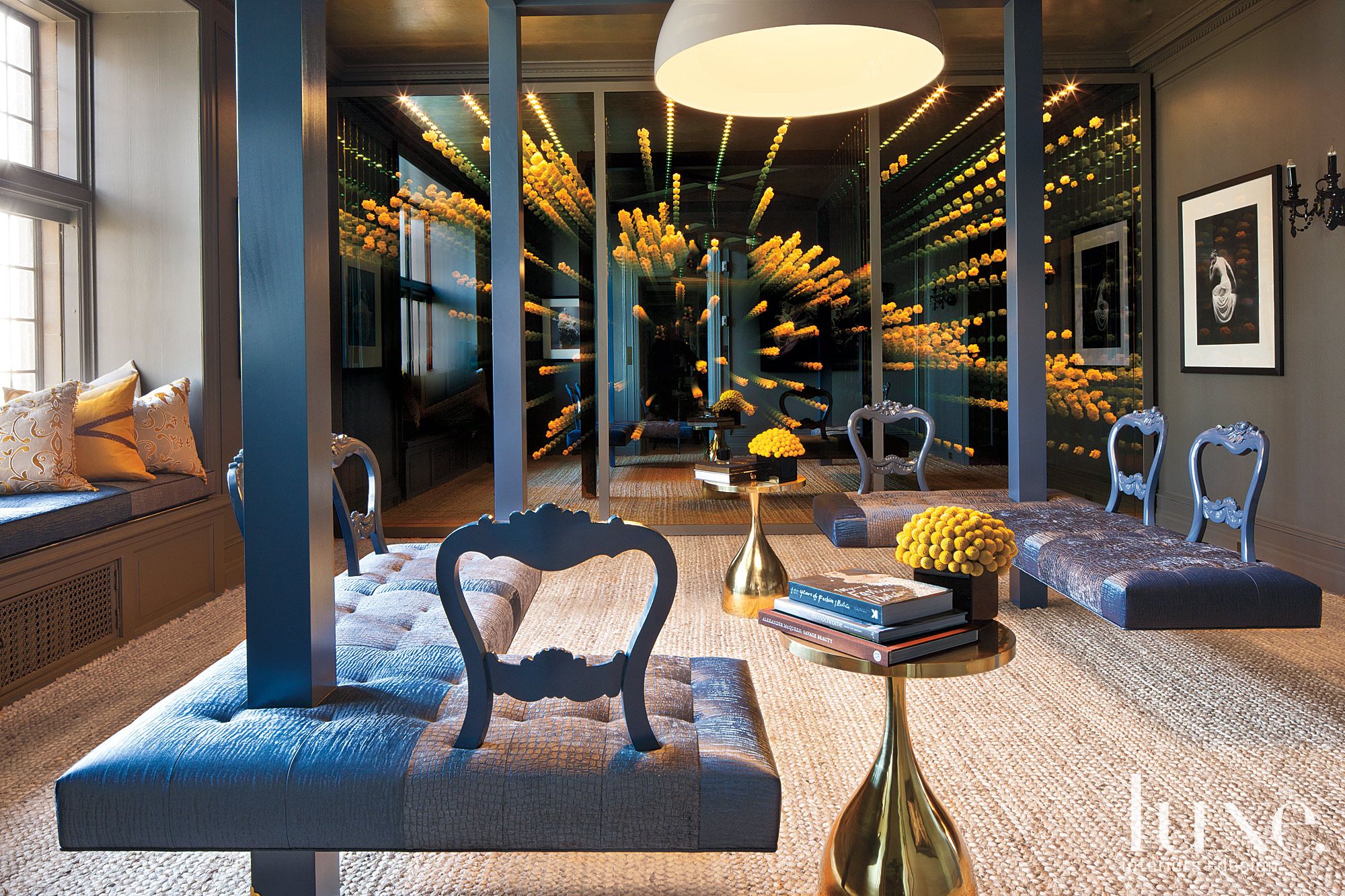 Twilight Sitting Room - Luxe Interiors + Design