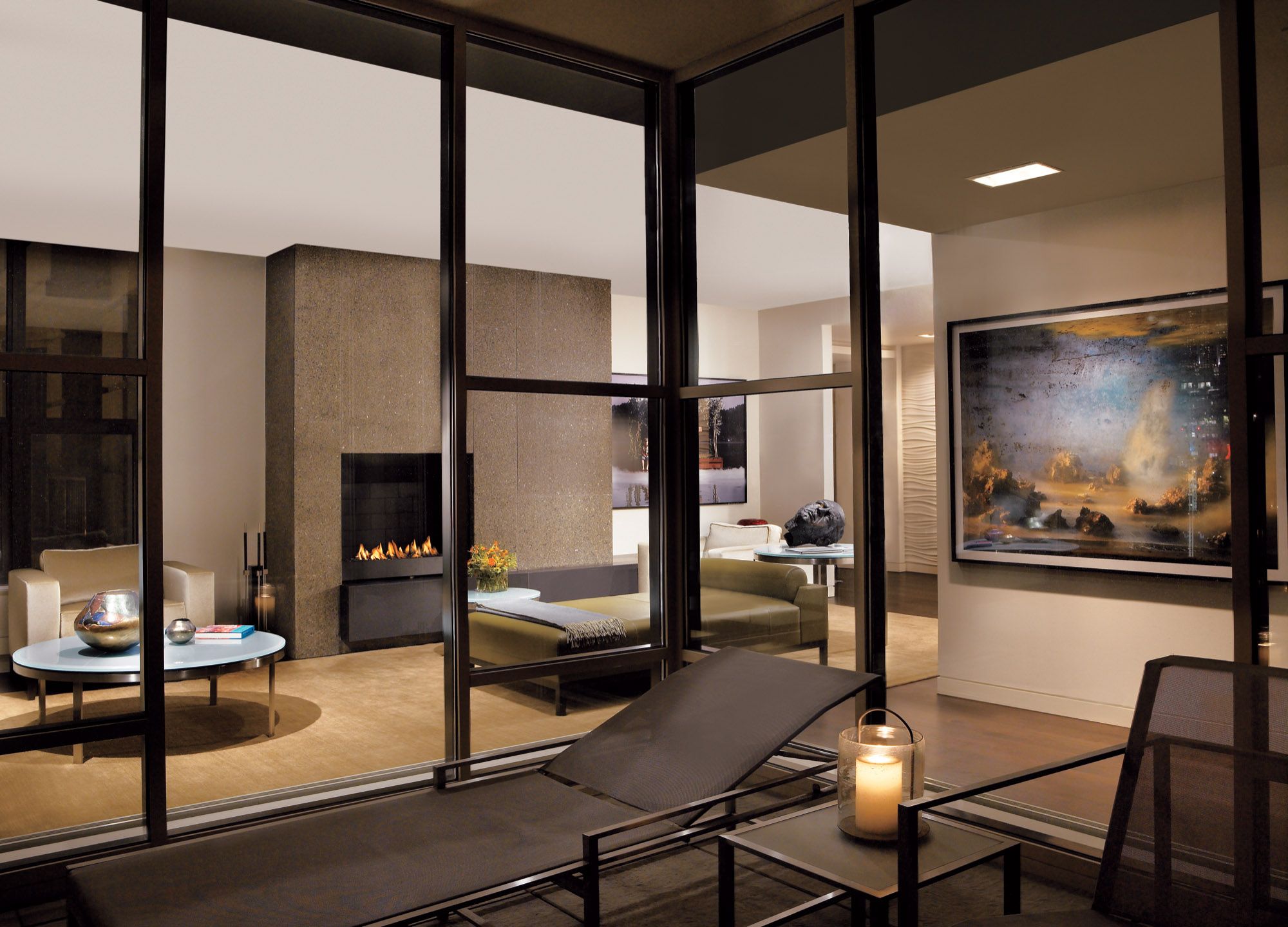 Modern Neutral Balcony Luxe Interiors + Design