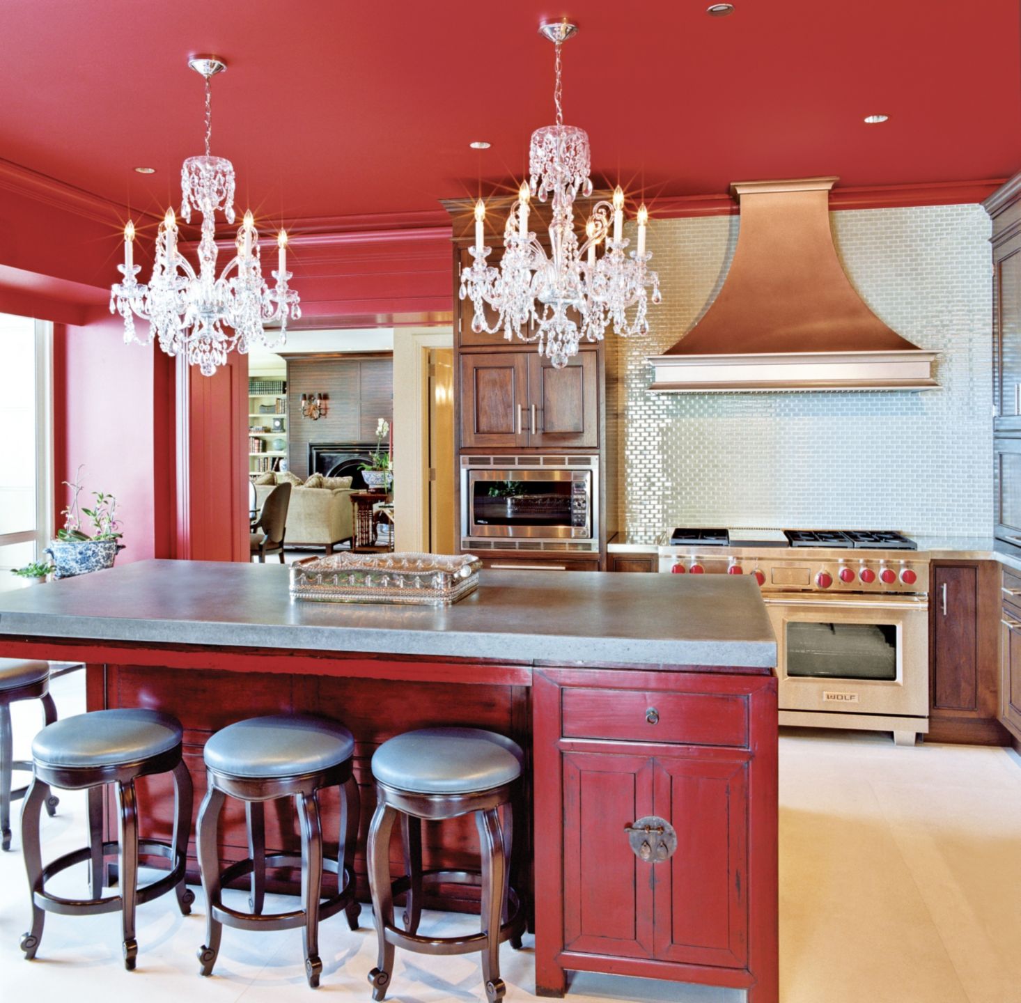 Kitchen Interior Design Red