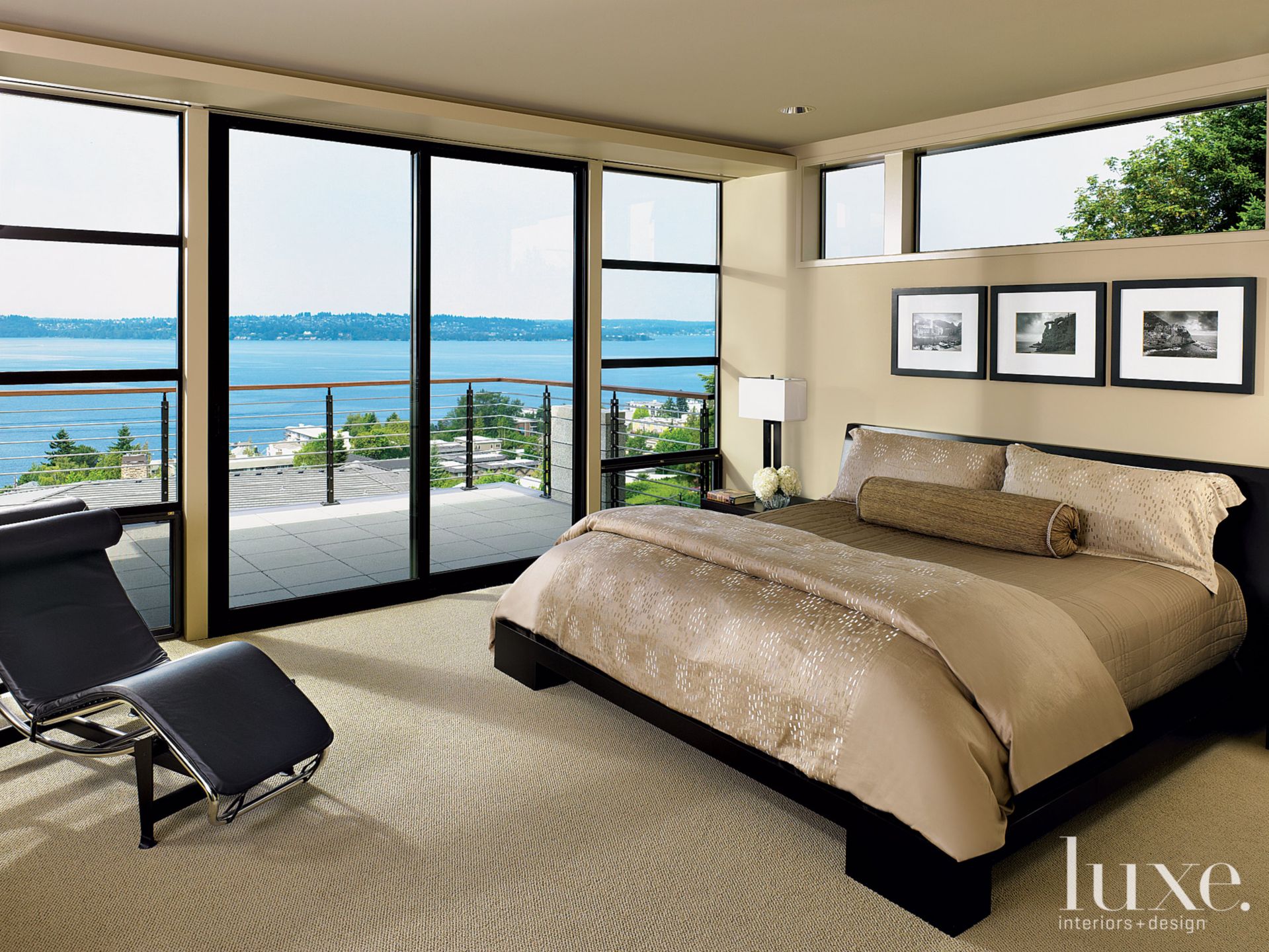 Modern Neutral Master Bedroom Luxe Interiors + Design