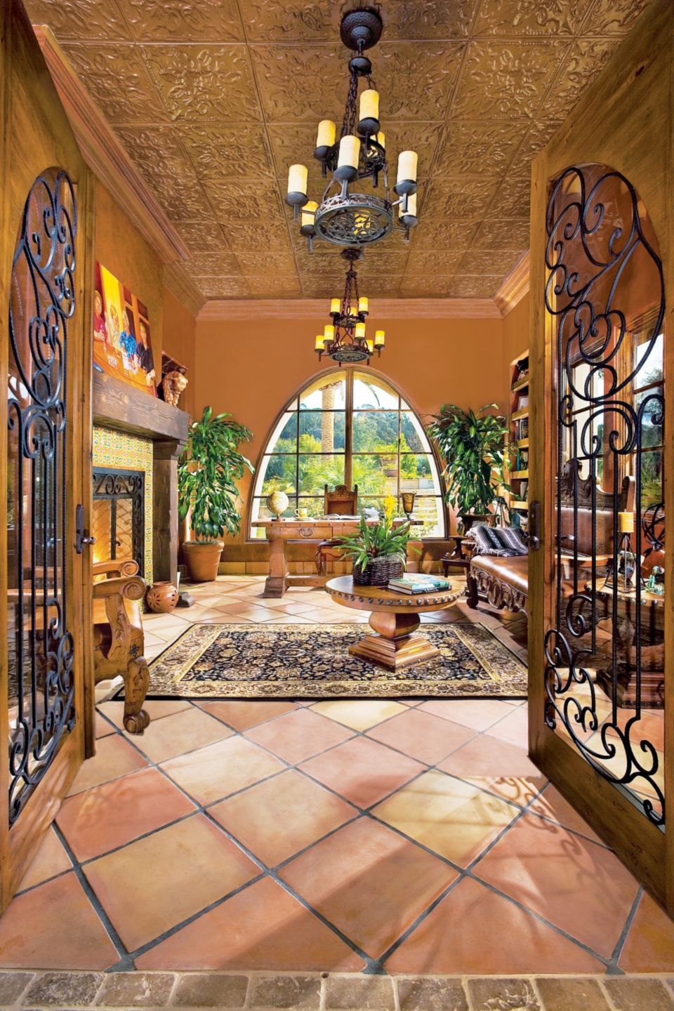 List Of 22+ Mediterranean Library Design You Will Love