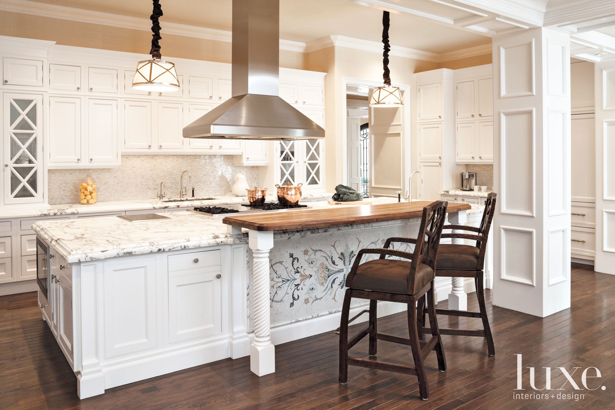 White Traditional Kitchen Luxe Interiors + Design