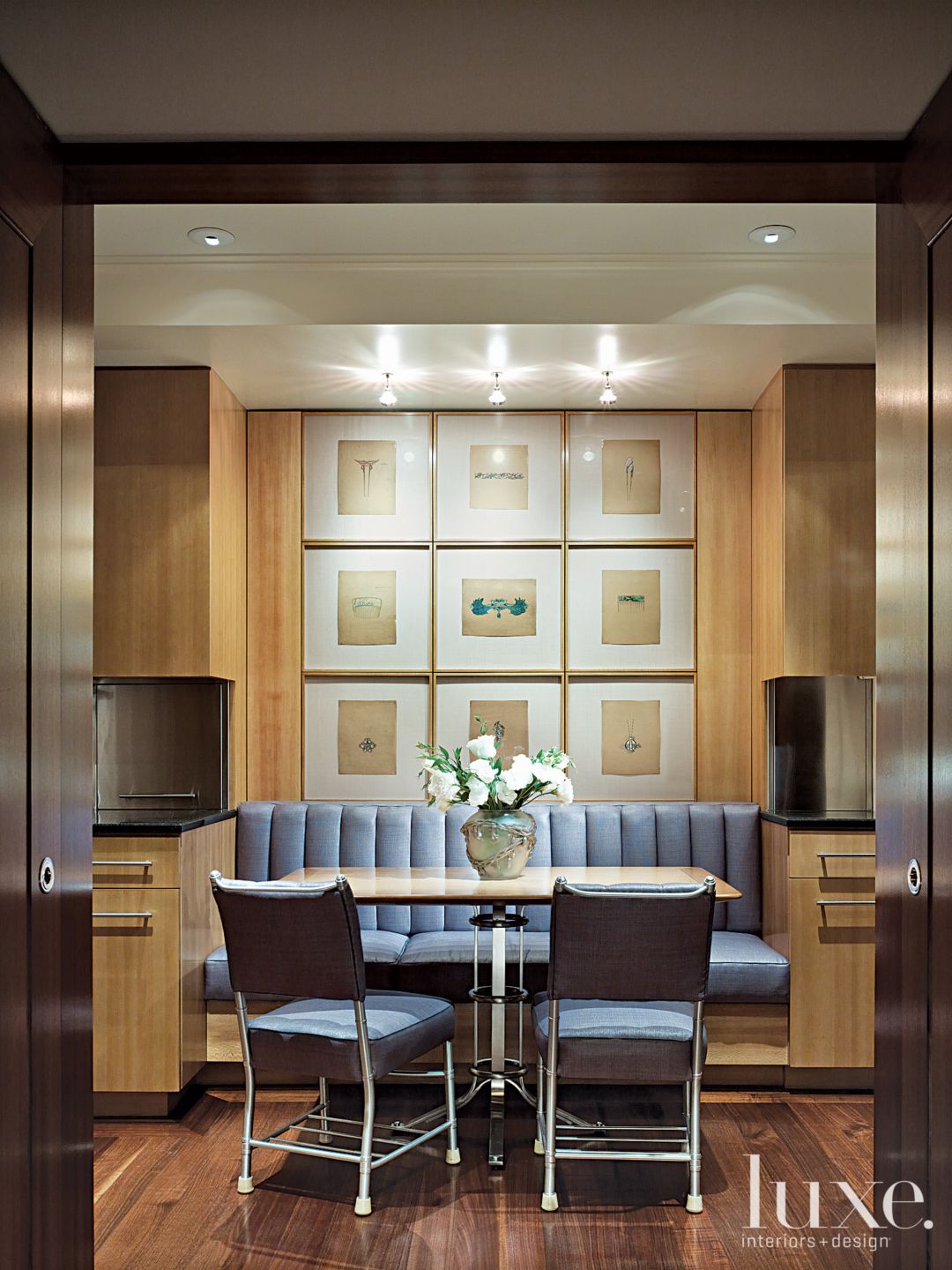 Stylish Kitchen Banquette - Luxe Interiors + Design