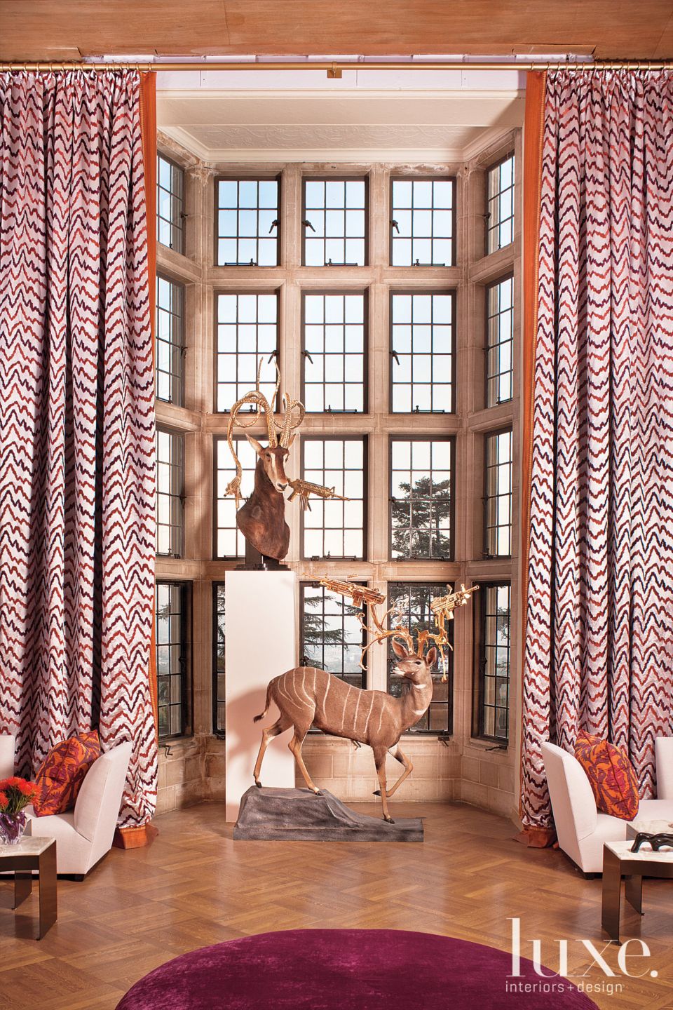 Grand Living Room - Luxe Interiors + Design