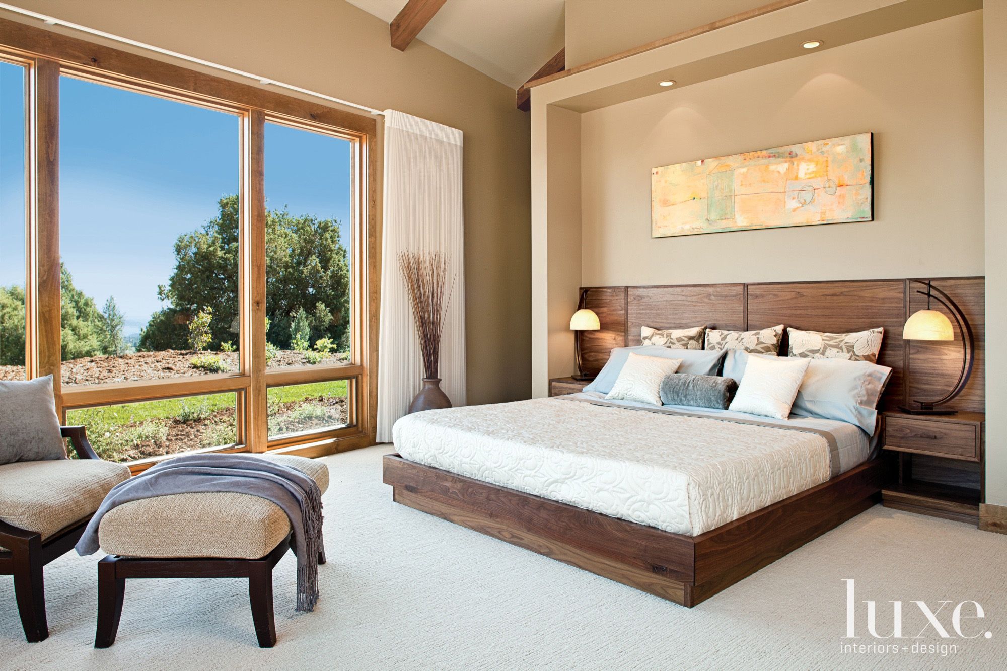 Custom Designed Bedroom - Luxe Interiors + Design