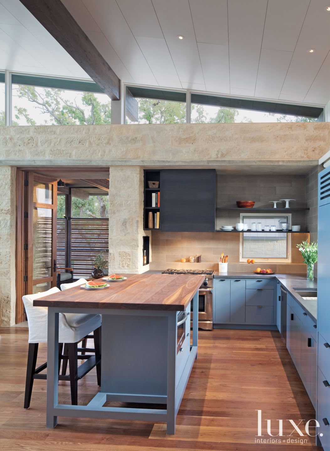 Neutral Contemporary Kitchen Luxe Interiors + Design