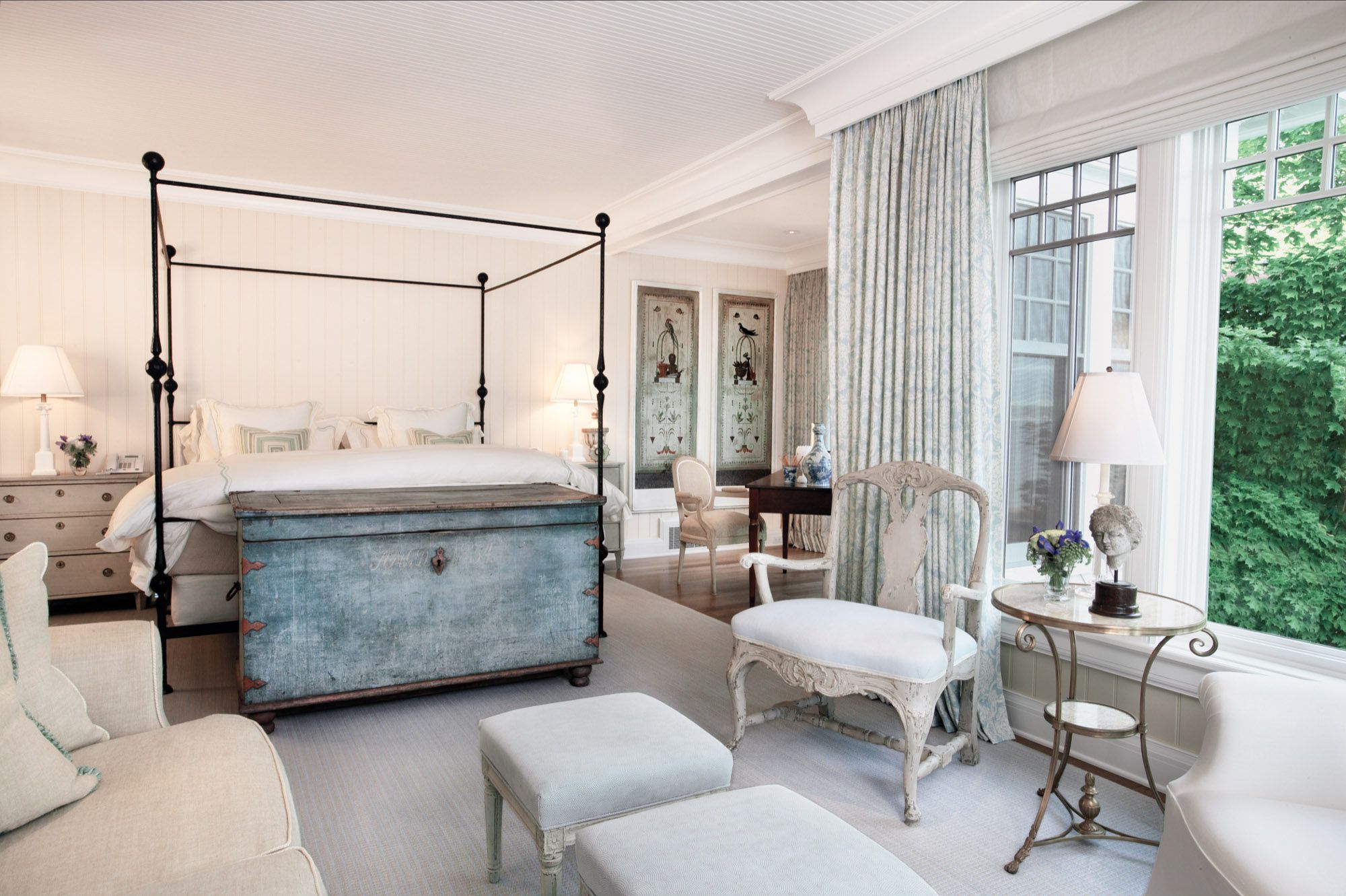 Country White Bedroom - Luxe Interiors + Design