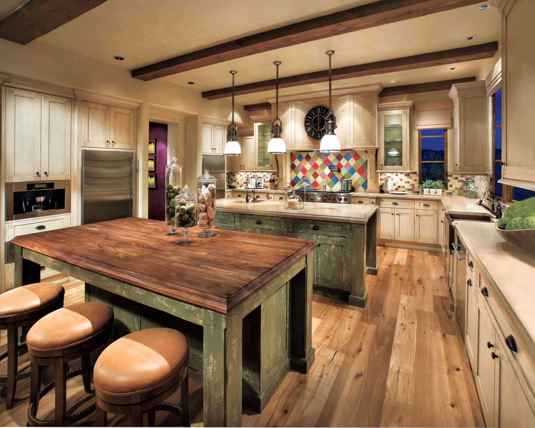 Transitional Neutral Kitchen Luxe Interiors + Design