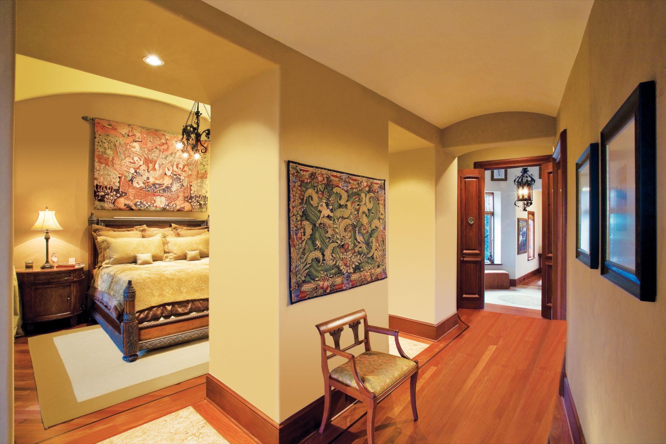 European Inspired Master Bedroom - Luxe Interiors + Design