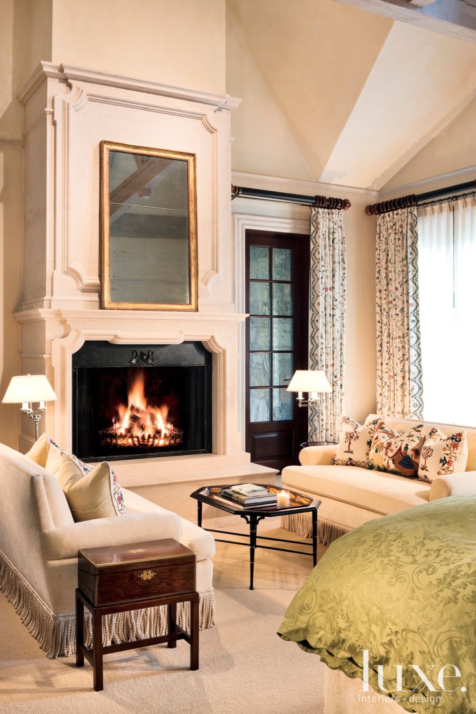 A Plush Master Bedroom Luxe Interiors + Design