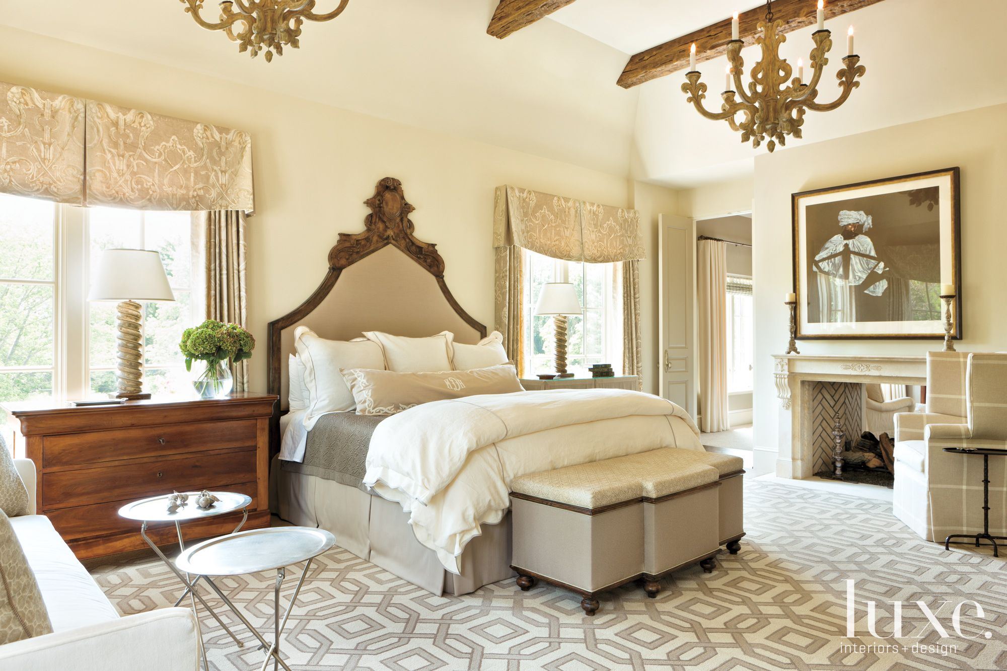 French Neutral Bedroom Luxe Interiors + Design