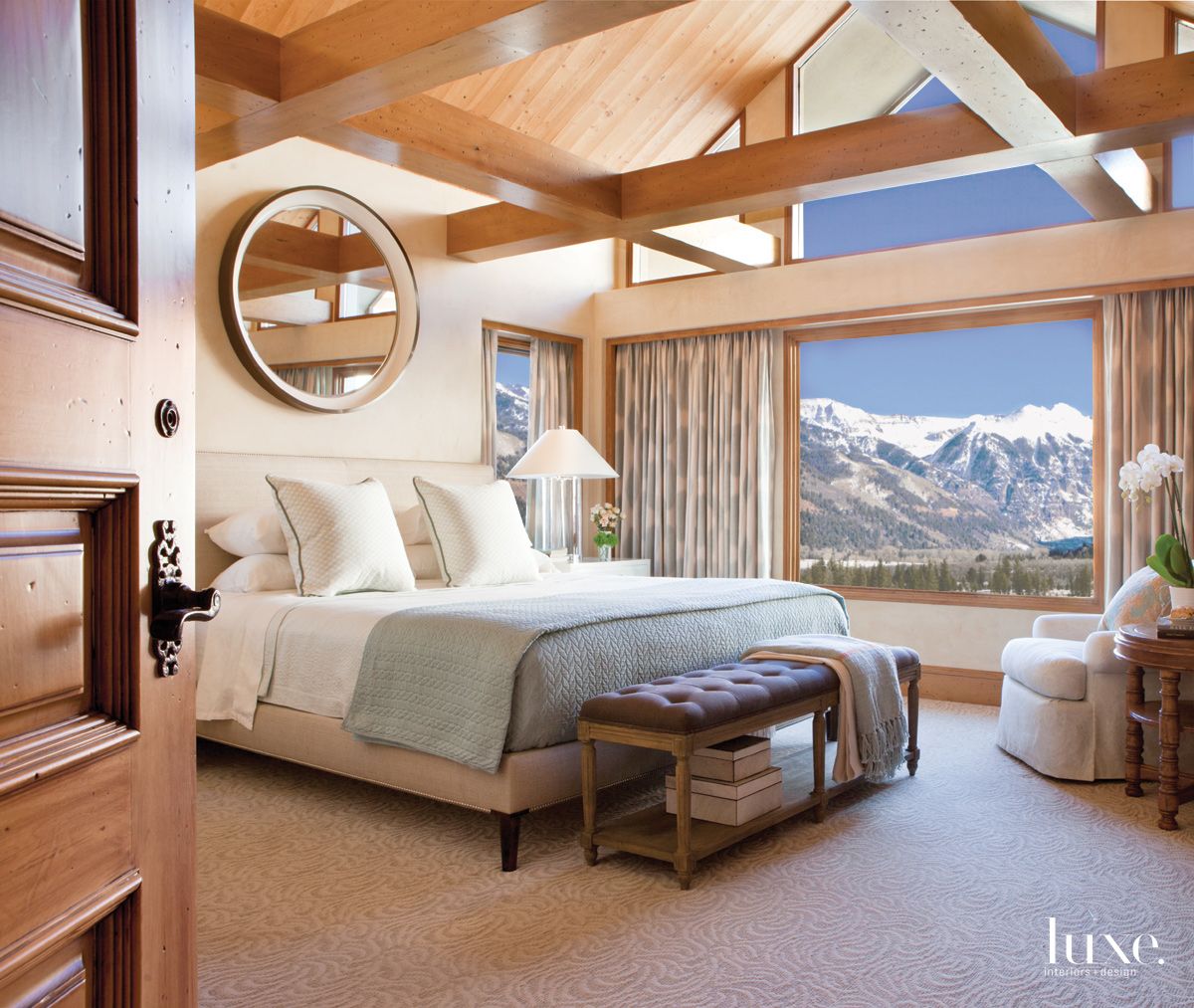 Contemporary Neutral Bedroom with Expansive Mountain Views - Luxe ...