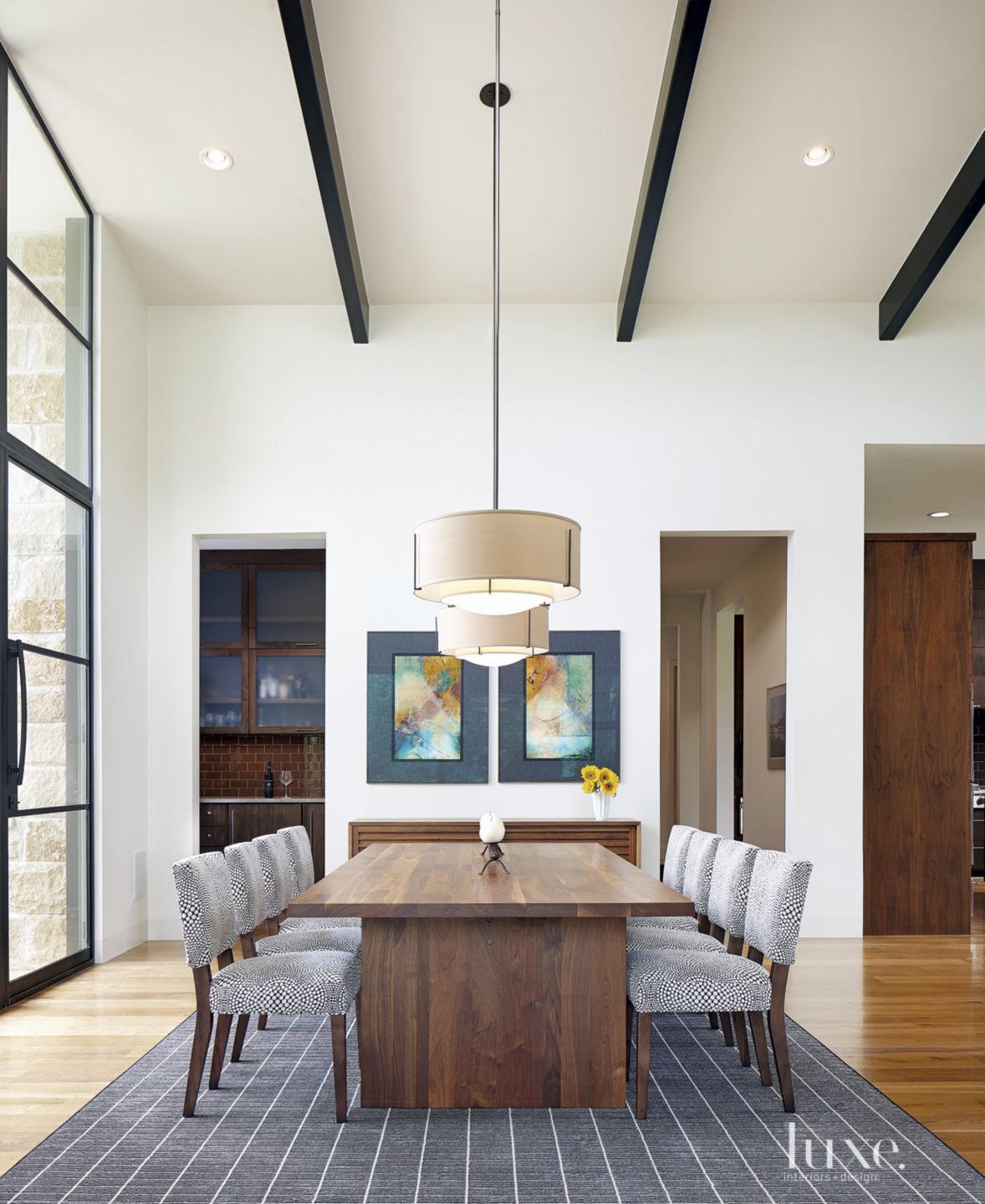 White Dining Room With Dark Furniture at Jennifer Lyman blog